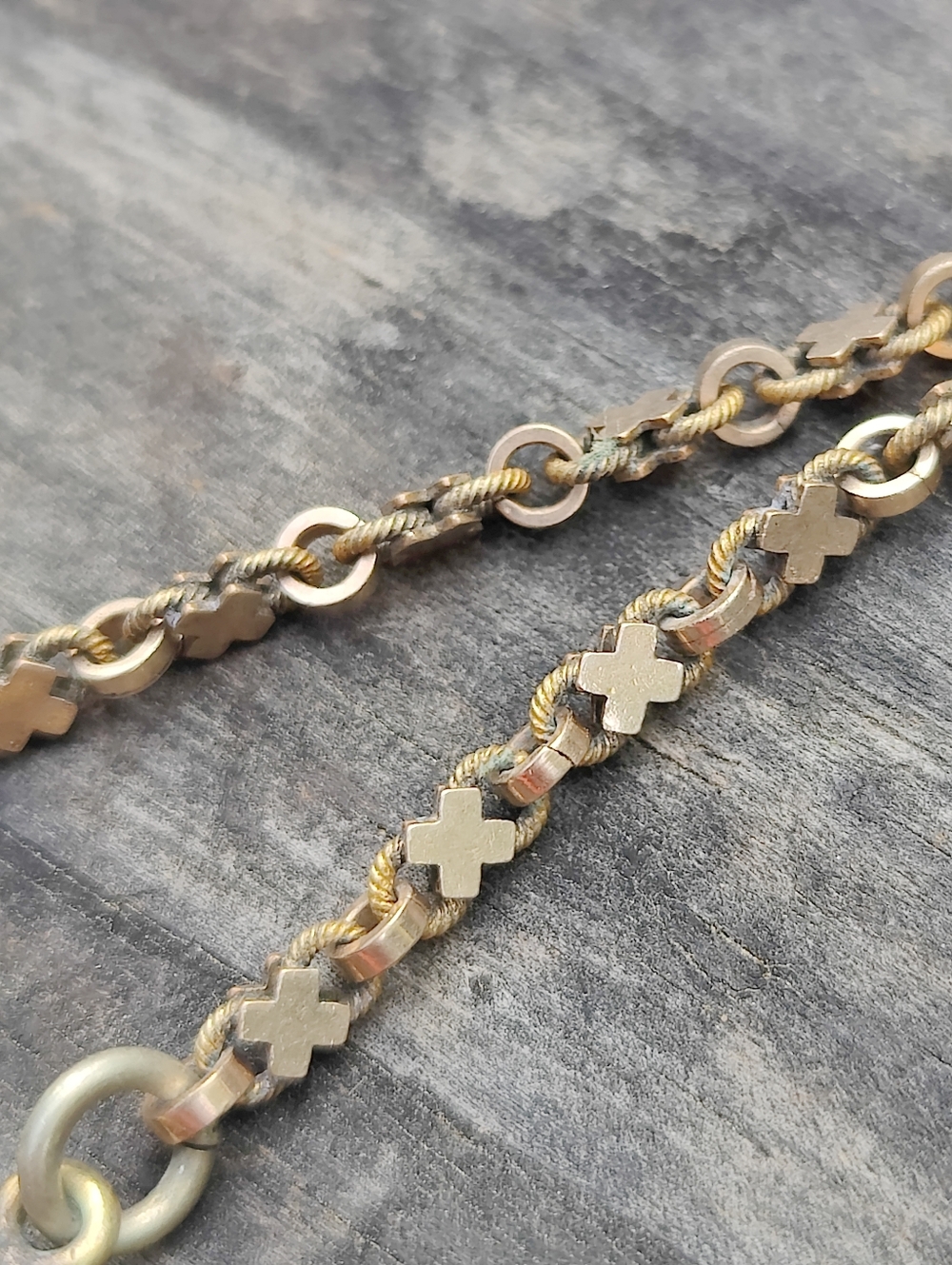 Antique Victorian 9k chatelaine locket chain - Picture 12 of 13